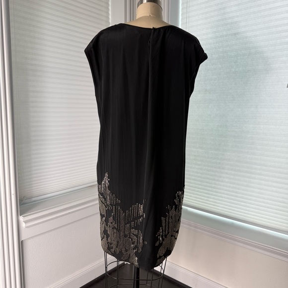 All Saints Black Dress with Silver Accents - Picture 3 of 6